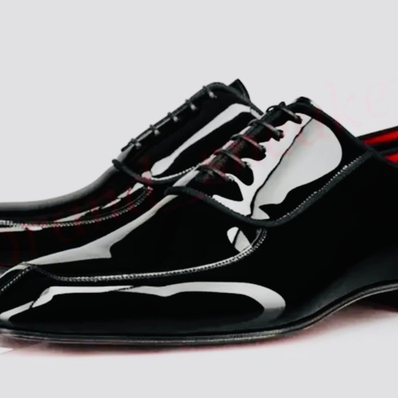 NEW/AUTHENTIC - Christian Louboutin Men’s Patent Leather Luxury Dress Shoes - Picture 5 of 16
